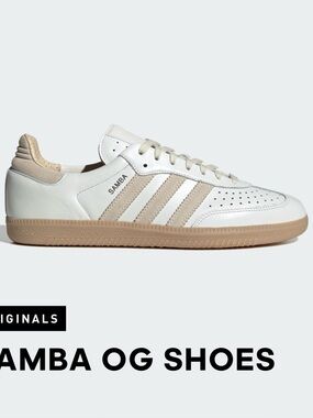 Adidas Samba Classic White Leather Sneakers